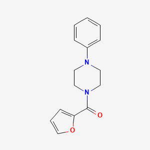 molecular formula C15H16N2O2 B5521889 2-FURYL(4-PHENYLPIPERAZINO)METHANONE 