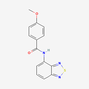 molecular formula C14H11N3O2S B5522015 N-(2,1,3-benzothiadiazol-4-yl)-4-methoxybenzamide 