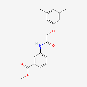 molecular formula C18H19NO4 B5522052 methyl 3-{[(3,5-dimethylphenoxy)acetyl]amino}benzoate 