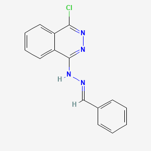 molecular formula C15H11ClN4 B5522147 benzaldehyde (4-chloro-1-phthalazinyl)hydrazone 