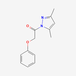 molecular formula C13H14N2O2 B5522148 1-(3,5-dimethyl-1H-pyrazol-1-yl)-2-phenoxyethanone CAS No. 36140-85-9