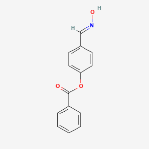 molecular formula C14H11NO3 B5522164 4-[(E)-(hydroxyimino)methyl]phenyl benzoate 