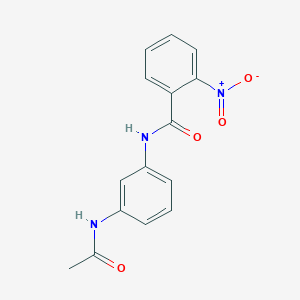 molecular formula C15H13N3O4 B5522388 N-(3-acetamidophenyl)-2-nitrobenzamide CAS No. 326901-34-2