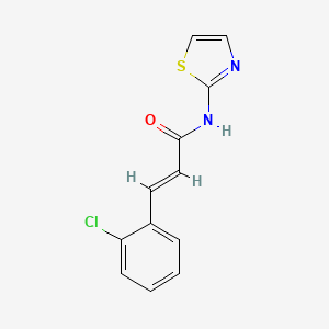 molecular formula C12H9ClN2OS B5522402 (2E)-3-(2-chlorophenyl)-N-(1,3-thiazol-2-yl)prop-2-enamide 