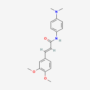 molecular formula C19H22N2O3 B5522459 3-(3,4-dimethoxyphenyl)-N-[4-(dimethylamino)phenyl]acrylamide 