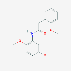 molecular formula C17H19NO4 B5522470 N-(2,5-dimethoxyphenyl)-2-(2-methoxyphenyl)acetamide 