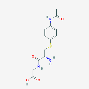 molecular formula C13H17N3O4S B055225 Acetaminophen cysteinylglycine CAS No. 116709-74-1