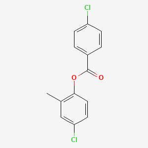 molecular formula C14H10Cl2O2 B5522594 4-chloro-2-methylphenyl 4-chlorobenzoate 