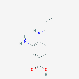 molecular formula C11H16N2O2 B055230 3-Amino-4-(butylamino)benzoic acid CAS No. 120337-90-8