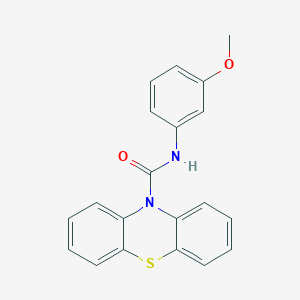 molecular formula C20H16N2O2S B5523124 N-(3-methoxyphenyl)-10H-phenothiazine-10-carboxamide 