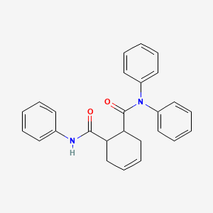 molecular formula C26H24N2O2 B5523261 N,N,N'-triphenyl-4-cyclohexene-1,2-dicarboxamide 