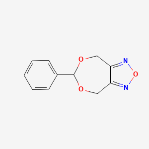molecular formula C11H10N2O3 B5523287 6-Phenyl-4,8-dihydro-[1,3]dioxepino[5,6-c][1,2,5]oxadiazole 