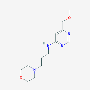 molecular formula C13H22N4O2 B5523312 6-(methoxymethyl)-N-(3-morpholin-4-ylpropyl)pyrimidin-4-amine 