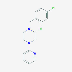molecular formula C16H17Cl2N3 B5523590 1-(2,4-dichlorobenzyl)-4-(2-pyridinyl)piperazine 