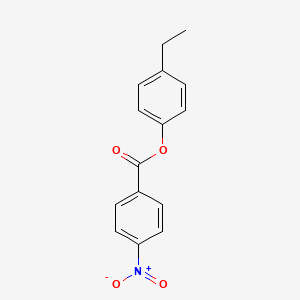 molecular formula C15H13NO4 B5523702 4-ethylphenyl 4-nitrobenzoate 