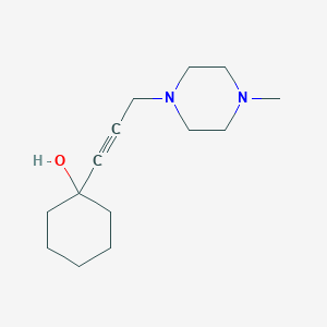 molecular formula C14H24N2O B5523877 1-[3-(4-methyl-1-piperazinyl)-1-propyn-1-yl]cyclohexanol 