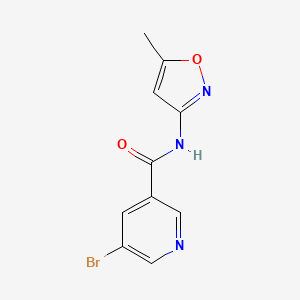 molecular formula C10H8BrN3O2 B5523988 5-bromo-N-(5-methyl-3-isoxazolyl)nicotinamide 