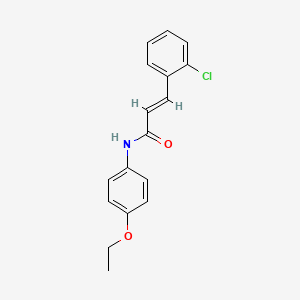 molecular formula C17H16ClNO2 B5524044 (2E)-3-(2-chlorophenyl)-N-(4-ethoxyphenyl)prop-2-enamide 