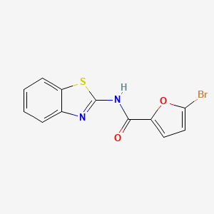 molecular formula C12H7BrN2O2S B5524060 N-(1,3-benzothiazol-2-yl)-5-bromofuran-2-carboxamide 