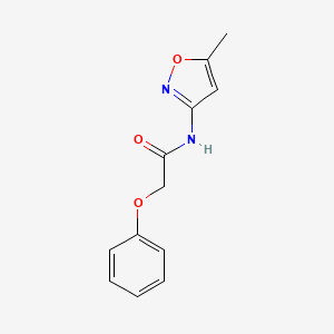 molecular formula C12H12N2O3 B5524083 N-(5-methyl-1,2-oxazol-3-yl)-2-phenoxyacetamide 