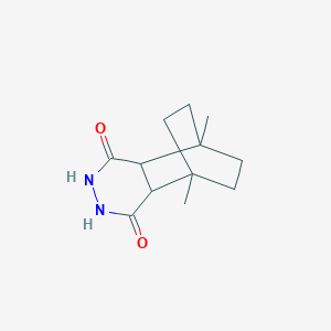 molecular formula C12H18N2O2 B5524165 1,8-Dimethyl-4,5-diazatricyclo[6.2.2.02,7]dodecane-3,6-dione 