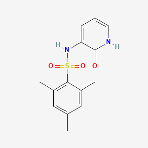 molecular formula C14H16N2O3S B5524222 2,4,6-TRIMETHYL-N-(2-OXO-1,2-DIHYDROPYRIDIN-3-YL)BENZENE-1-SULFONAMIDE 