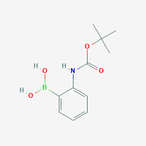 molecular formula C11H16BNO4 B055245 (2-((叔丁氧羰基)氨基)苯基)硼酸 CAS No. 115377-94-1