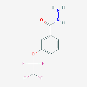 molecular formula C9H8F4N2O2 B055248 3-(1,1,2,2-Tetrafluoroethoxy)benzohydrazide CAS No. 114467-21-9