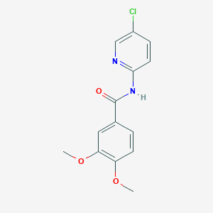 molecular formula C14H13ClN2O3 B5524820 N-(5-chloropyridin-2-yl)-3,4-dimethoxybenzamide 