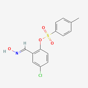 molecular formula C14H12ClNO4S B5524923 [4-chloro-2-[(E)-hydroxyiminomethyl]phenyl] 4-methylbenzenesulfonate 