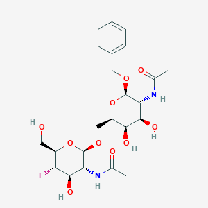 molecular formula C23H33FN2O10 B055250 Benzyl 2-acetamido-6-O-(2-acetamido-2,4-dideoxy-4-fluoroglucopyranosyl)-2-deoxygalactopyranoside CAS No. 115973-78-9