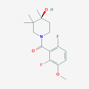 molecular formula C16H21F2NO3 B5525028 (2,6-difluoro-3-methoxyphenyl)-[(4S)-4-hydroxy-3,3,4-trimethylpiperidin-1-yl]methanone 