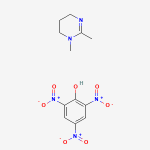 molecular formula C12H15N5O7 B5525165 1,2-dimethyl-5,6-dihydro-4H-pyrimidine;2,4,6-trinitrophenol 