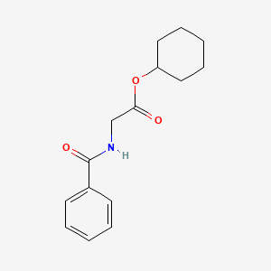 molecular formula C15H19NO3 B5525194 CYCLOHEXYL 2-(PHENYLFORMAMIDO)ACETATE 