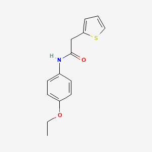molecular formula C14H15NO2S B5525251 N-(4-ethoxyphenyl)-2-(thiophen-2-yl)acetamide 