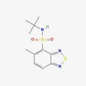 molecular formula C11H15N3O2S2 B5525342 N-tert-butyl-5-methyl-2,1,3-benzothiadiazole-4-sulfonamide 