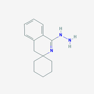 molecular formula C14H19N3 B5525670 spiro[4H-isoquinoline-3,1'-cyclohexane]-1-ylhydrazine 