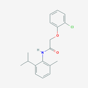 molecular formula C18H20ClNO2 B5525868 2-(2-chlorophenoxy)-N-(2-methyl-6-propan-2-ylphenyl)acetamide 