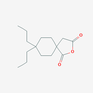molecular formula C15H24O3 B055261 8,8-Dipropyl-2-oxaspiro[4.5]decane-1,3-dione CAS No. 123018-64-4