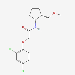 molecular formula C15H19Cl2NO3 B5526167 2-(2,4-dichlorophenoxy)-N-[(1R,2S)-2-(methoxymethyl)cyclopentyl]acetamide 