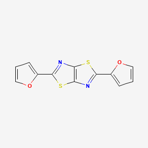 molecular formula C12H6N2O2S2 B5526170 2,5-Di(furan-2-yl)thiazolo[5,4-d]thiazole 