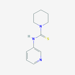molecular formula C11H15N3S B5526500 N-(pyridin-3-yl)piperidine-1-carbothioamide 