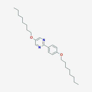 molecular formula C26H40N2O2 B055266 2-(4-Octyloxyphenyl)-5-(octyloxy)pyrimidine CAS No. 114767-84-9