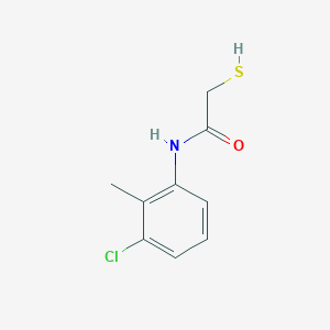 molecular formula C9H10ClNOS B5526928 N-(3-chloro-2-methylphenyl)-2-sulfanylacetamide 
