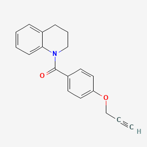 molecular formula C19H17NO2 B5527007 3,4-dihydro-2H-quinolin-1-yl-(4-prop-2-ynoxyphenyl)methanone 