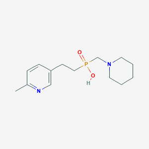 molecular formula C14H23N2O2P B5527072 [2-(6-METHYLPYRIDIN-3-YL)ETHYL][(PIPERIDIN-1-YL)METHYL]PHOSPHINIC ACID 