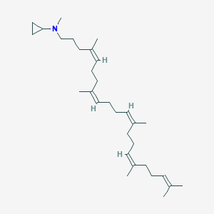 molecular formula C31H53N B055271 Trisnorsqualene N-methylcyclopropylamine CAS No. 123594-77-4