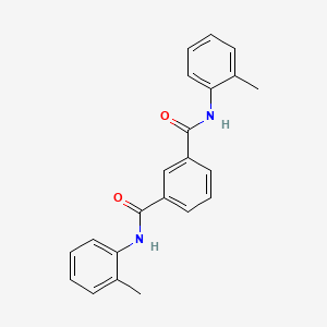 molecular formula C22H20N2O2 B5527265 N1,N3-BIS(2-METHYLPHENYL)BENZENE-1,3-DICARBOXAMIDE 