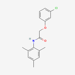 molecular formula C17H18ClNO2 B5527627 2-(3-chlorophenoxy)-N-(2,4,6-trimethylphenyl)acetamide 