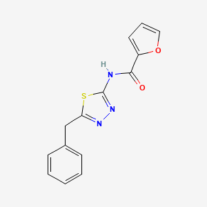 molecular formula C14H11N3O2S B5527641 N-(5-benzyl-1,3,4-thiadiazol-2-yl)furan-2-carboxamide 